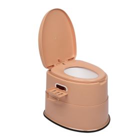 Portable Toilet Flagship With Anti Slip Pad Brown