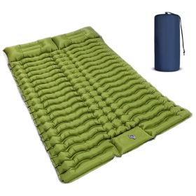 Double Air Mattress With Pillow, Built-in Foot Pump, 4-inch Camping Air Mattress, For Backpacking, Hiking, Traveling-It Is Prohibited To Sell On Walma