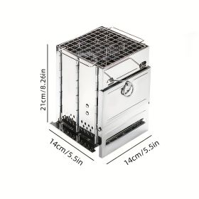 Encounter The Wonderful Outdoors, Starting From Owning An Integrated Folding Mini Stainless Steel Charcoal Stove.
