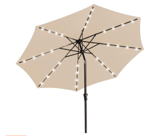 Nix KS All-iron Lamp Beads In The Pillar Umbrella 9-8-38- Beige