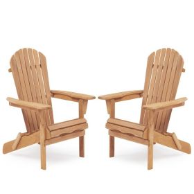 Wooden Outdoor Folding Beach Chair Two-piece Set