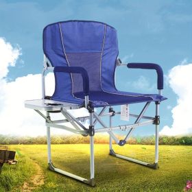Camping Chair - Folding Camping Chair with Side Table, Outdoor Portable Director Chair, Portable Fishing Chair, Summer Beach Chair with Handle