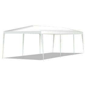 10 x 30 Feet Gazebo Canopy Tent with Connection Stakes and Wind Ropes