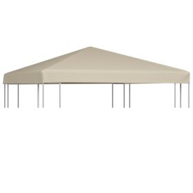 Gazebo Top Cover 0.68lb/mÂ² 118.1inx118.1in Beige