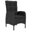 9 Piece Patio Dining Set Black