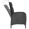 9 Piece Patio Dining Set Black