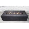 Living Source International 15'' H x 56'' W Concrete Outdoor Fire Pit Table