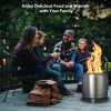 Portable Smokeless Fire Pit with Stand