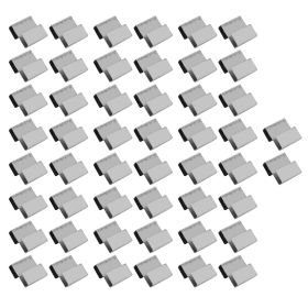 50pcs Stainless Steel Greenhouse Overlap S Clips Durable Glass Frame Fixing Clamp (Option: as picture)