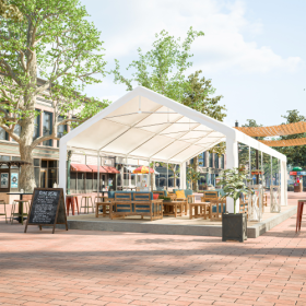 16x32FT Party Tent Heavy Duty, Large Wedding Event Shelters With 3 Storage Bags & Removable Sidewalls, Outdoor Canopy Gazebo Commercial Tents For Part (Color: White)