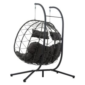 Two Person Hanging Egg Chair (Option: W420P272582)